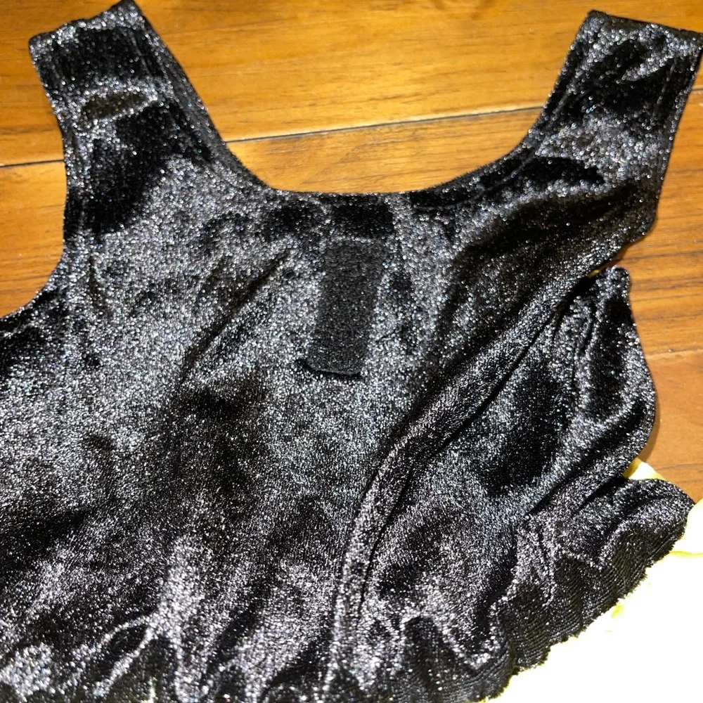 🌸 Vintage Black‎ & Yellow Striped Bumblebee Costume Medium 5-6 Dress only